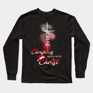 Jesus Christmas Being With Christ Costume Gift Long Sleeve T-Shirt